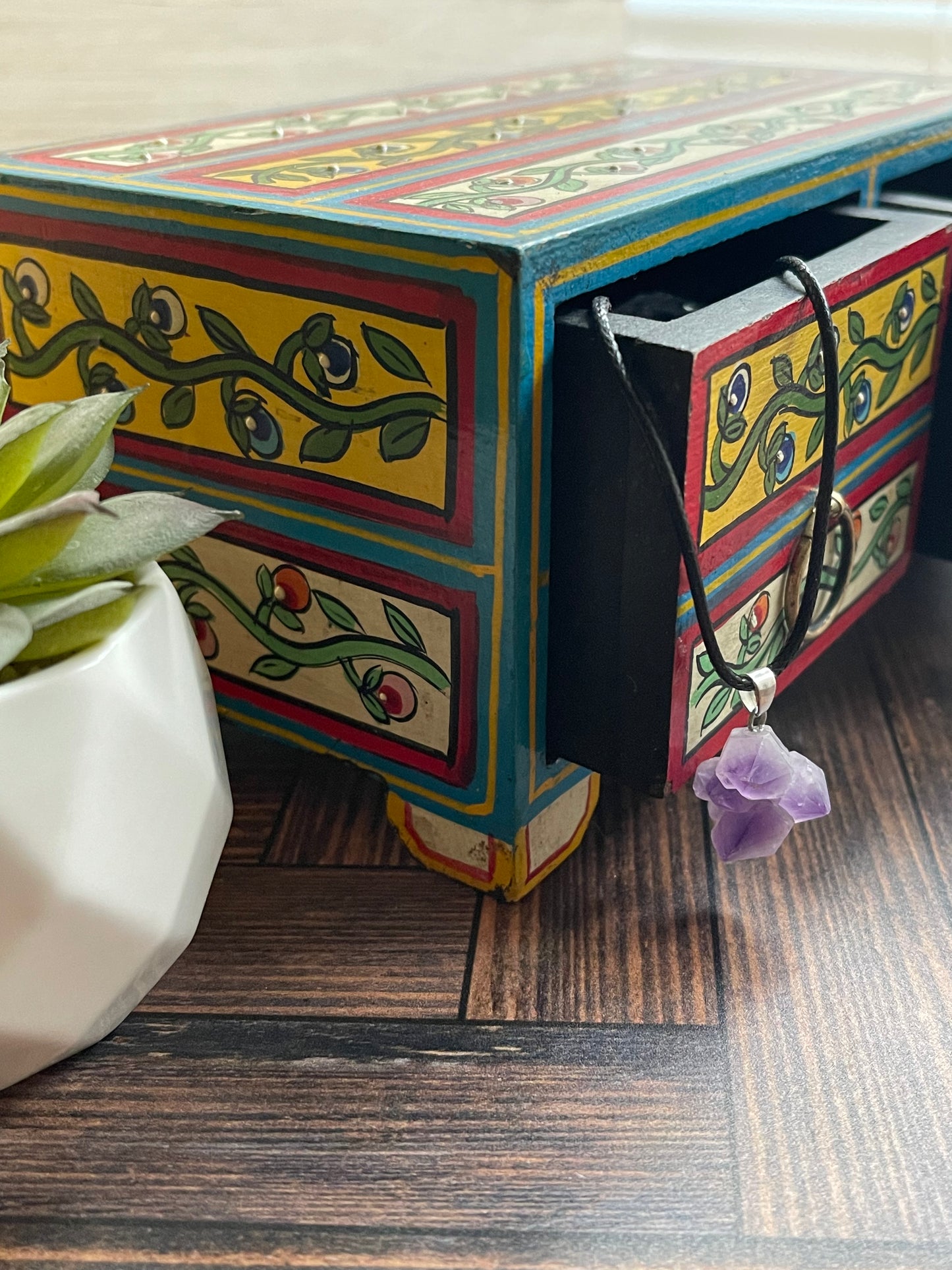Boho Wooden Jewelry Box