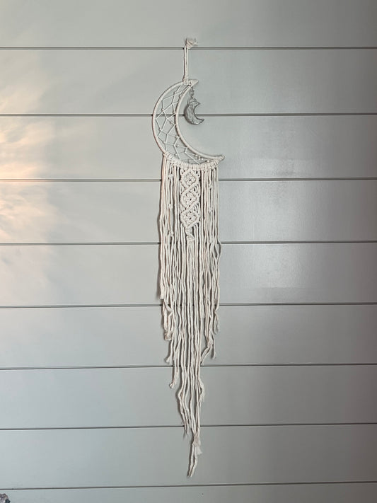 Moon Macrame Dreamcatcher