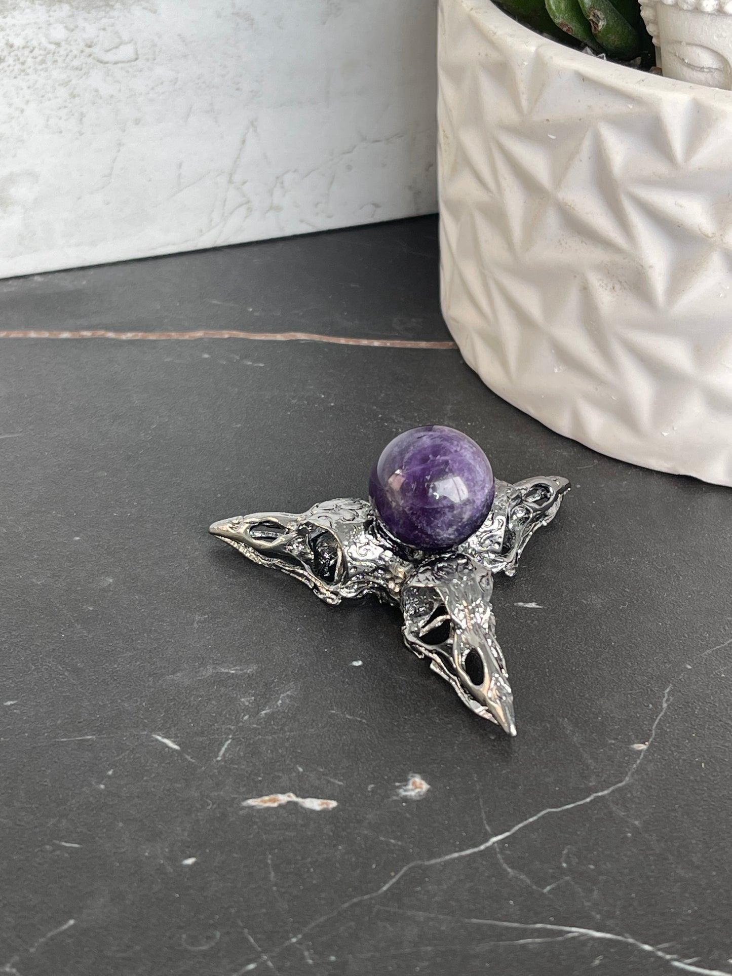 Mini amethyst spheres