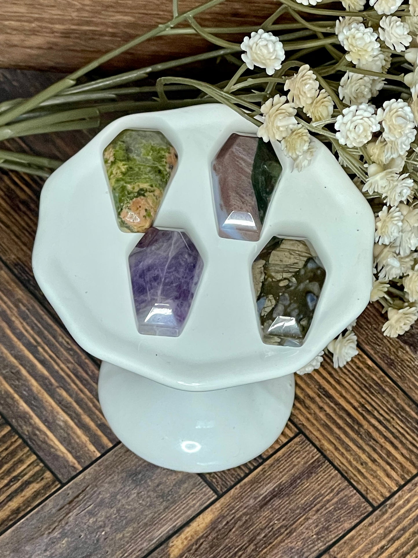 Crystal Coffin Worry Stones