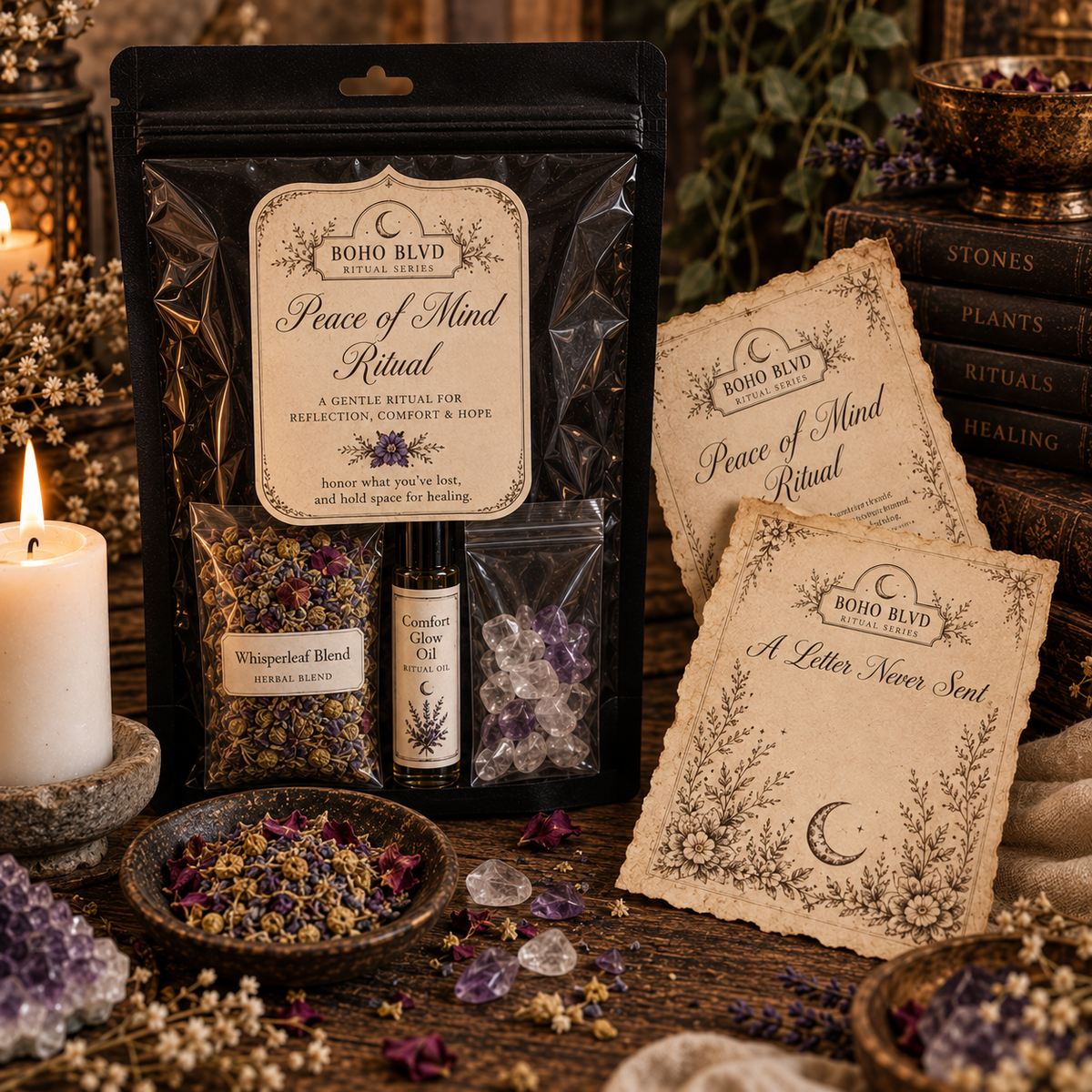 Peace of Mind Ritual | Grief, Comfort & Remembrance Ritual Kit