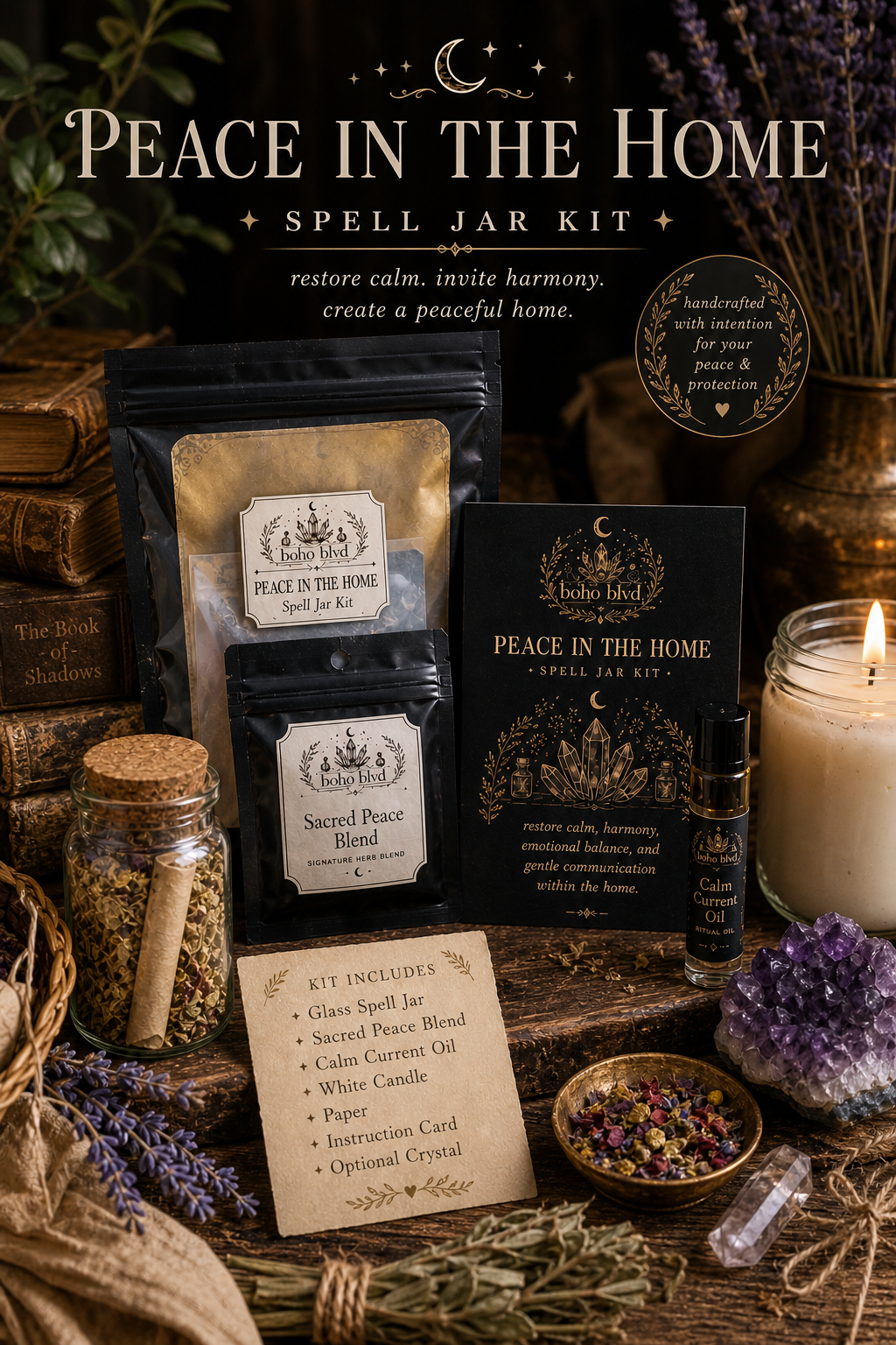 Peace in the Home Spell Jar Kit