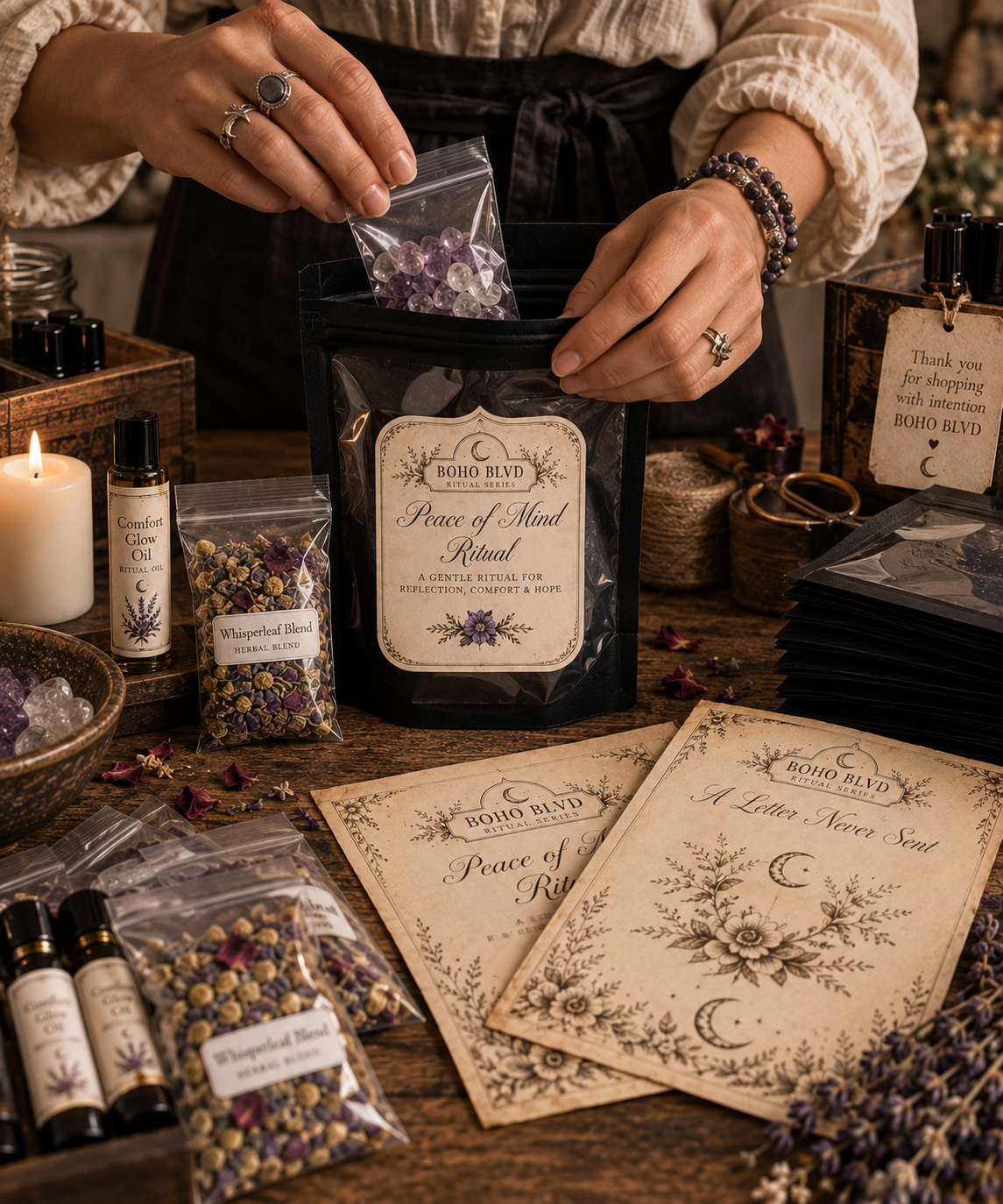 Peace of Mind Ritual | Grief, Comfort & Remembrance Ritual Kit