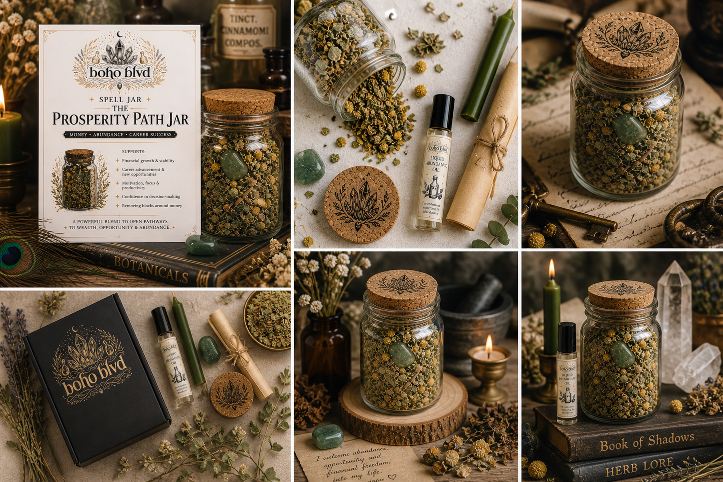 Prosperity Path Spell Jar Kit