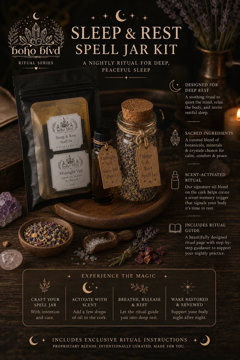 Sleep and Rest Spell Jar Kit