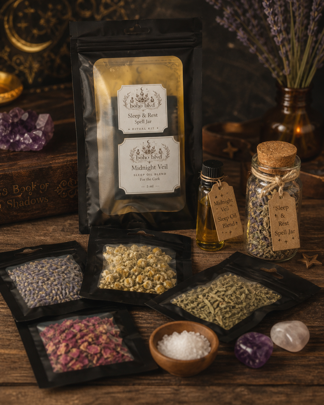 Sleep and Rest Spell Jar Kit