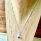 Customizable Crystal/Birthstone Necklace in glass teardrop