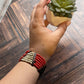 Beaded Bracelet with Wood Accents