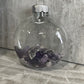 Crystal Filled Glass Ordainments