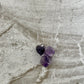 Three Stone Amethyst Necklace