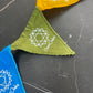 Seven Chakras Small Magnetic Prayer Flag