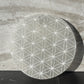 Flower of life Selenite Charging Plate