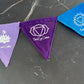 Seven Chakras Small Magnetic Prayer Flag