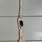Crystal Macrame Rearview Mirror Charm