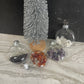 Crystal Filled Glass Ordainments
