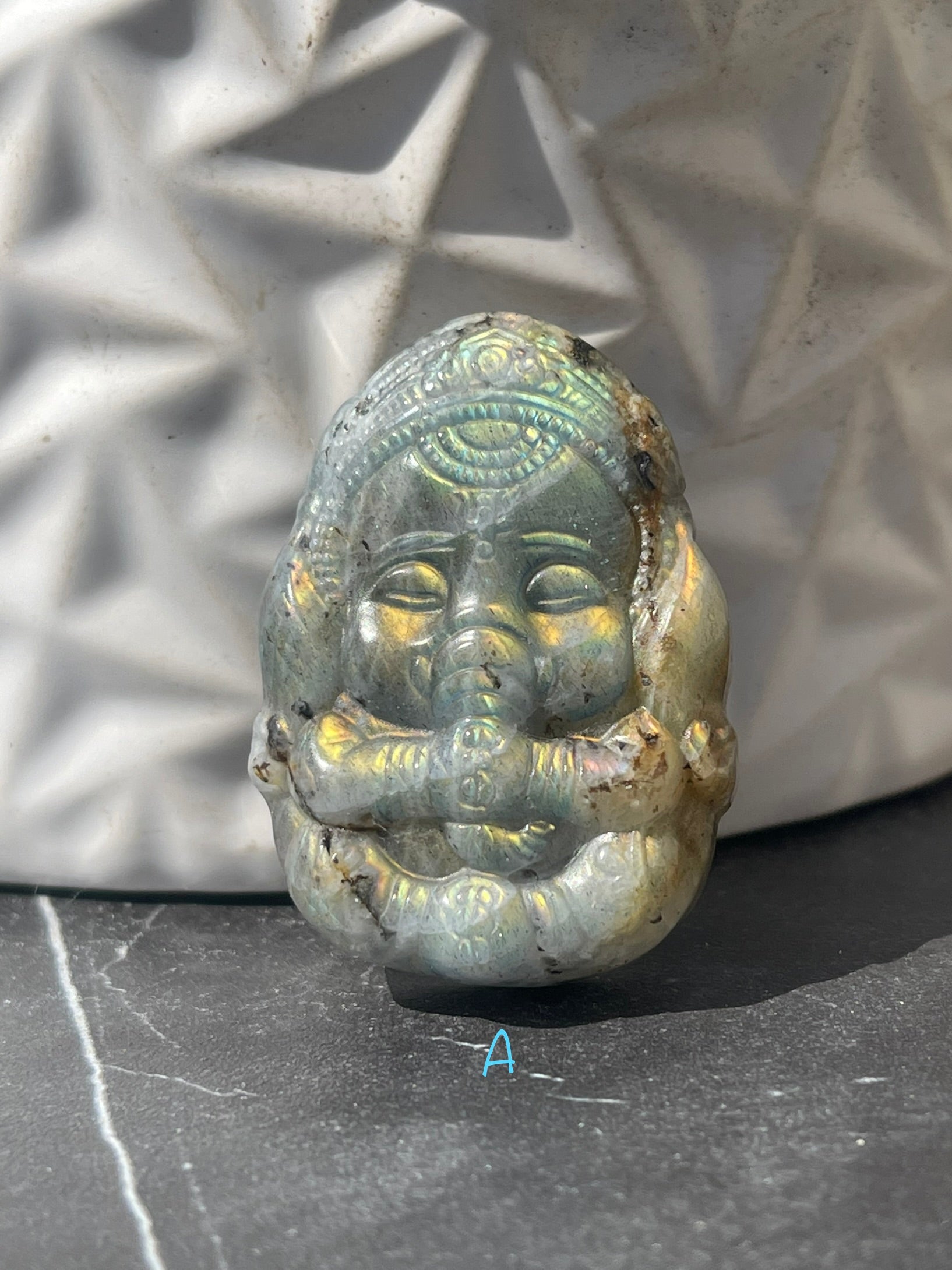 Carved Labradorite Ganesha – Boho blvd.