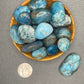 Tumbled Blue Apatite