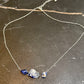 Three Stone Sodalite Necklace