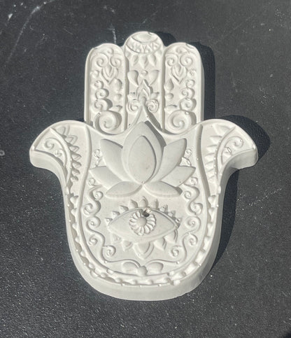 Cement Incense Holder (Hamsa)