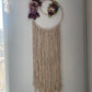 Double Circle Floral Macrame Dreamcatcher
